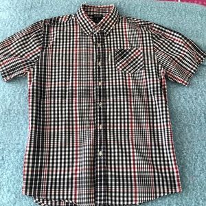 Men shirt short sleeve button ZRAIL size large